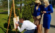 Кисић Тепавчевић са корисницима Установе за децу и младе „Сремчица“ на манифестацији „Ускршње чаролије“