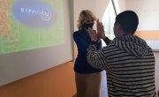 Кисић Тепавчевић са корисницима Установе за децу и младе „Сремчица“ на манифестацији „Ускршње чаролије“