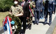 Положени венци на Споменик совјетским ветеранима на Авали поводом Дана победе над фашизмом у Другом светском рату