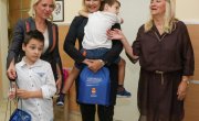 Кисић првог дана школске године са ђацима специјалне ОШ „Антон Скала“