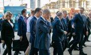 Вучић и Ердоган обишли градилиште Куле Београд у Београду на води
