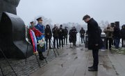 Обележавање Међународног дана сећања на жртве Холокауста,  Старо сајмиште,  Споменик жртава геноцида у Другом светском рату,  говор министра за рад,запошљавање,борачка и социјална питања Николе Селаковића   