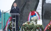Обележавање Међународног дана сећања на жртве Холокауста,  Старо сајмиште,  Споменик жртава геноцида у Другом светском рату,  говор министра за рад,запошљавање,борачка и социјална питања Николе Селаковића   