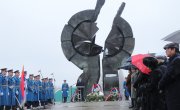 Обележавање Међународног дана сећања на жртве Холокауста,  Старо сајмиште,  Споменик жртава геноцида у Другом светском рату,  говор министра за рад,запошљавање,борачка и социјална питања Николе Селаковића   