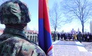 Говор министра за рад, запошљавање, борачка и социјална питања Николе Селаковића поводом обележавања 78 година од пробоја Сремског фронта (Спомен комплекс „Сремски фронт“, Адашевци код Шида)