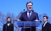 Говор министра за рад, запошљавање, борачка и социјална питања Николе Селаковића поводом обележавања 78 година од пробоја Сремског фронта (Спомен комплекс „Сремски фронт“, Адашевци код Шида)