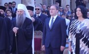 Министар Селаковић на откривању споменика патријарху Иринеју у Нишу