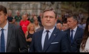 Говор министра Николе Селаковића  након одавања почасти и полагања венаца  код Спомен костурнице на острву Видо, поводом  обележавања 107. годишњице искрцавања српске војске на Јонска острва Крф и Видо