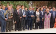 Говор министра Николе Селаковића  након одавања почасти и полагања венаца  код Спомен костурнице на острву Видо, поводом  обележавања 107. годишњице искрцавања српске војске на Јонска острва Крф и Видо