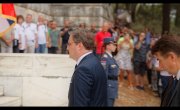 Говор министра Николе Селаковића  након одавања почасти и полагања венаца  код Спомен костурнице на острву Видо, поводом  обележавања 107. годишњице искрцавања српске војске на Јонска острва Крф и Видо
