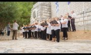Говор министра Николе Селаковића  након одавања почасти и полагања венаца  код Спомен костурнице на острву Видо, поводом  обележавања 107. годишњице искрцавања српске војске на Јонска острва Крф и Видо