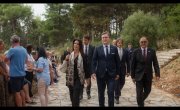 Говор министра Николе Селаковића  након одавања почасти и полагања венаца  код Спомен костурнице на острву Видо, поводом  обележавања 107. годишњице искрцавања српске војске на Јонска острва Крф и Видо