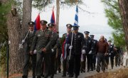 Говор министра Николе Селаковића  након одавања почасти и полагања венаца  код Спомен костурнице на острву Видо, поводом  обележавања 107. годишњице искрцавања српске војске на Јонска острва Крф и Видо