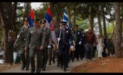 Говор министра Николе Селаковића  након одавања почасти и полагања венаца  код Спомен костурнице на острву Видо, поводом  обележавања 107. годишњице искрцавања српске војске на Јонска острва Крф и Видо
