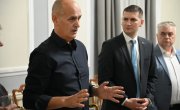 Сања Лакић и Дејан Антић на додели борачких легитимација у Пожаревцу
