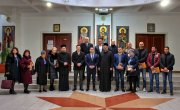 Дејан Антић на новогодишњем пријему у Богословији Св. Кирила и Методија у Нишу