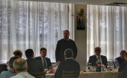 Дејан Антић на новогодишњем пријему у Богословији Св. Кирила и Методија у Нишу