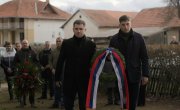 Дејан Антић и Лав Григорије Пајкић на скупу Савеза ветерана са Кошара