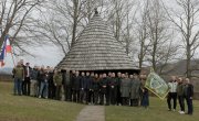 Дејан Антић и Лав Григорије Пајкић на скупу Савеза ветерана са Кошара