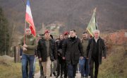 Дејан Антић и Лав Григорије Пајкић на скупу Савеза ветерана са Кошара