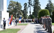 Положени венци на Споменик захвалности Француској на Калeмегдану