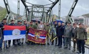 Росић на спајању застава Србије и Српске 