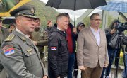 Росић на спајању застава Србије и Српске 