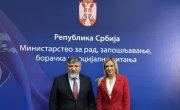 Министар за рад са шефом мисије IOM: Радне миграције и алармантна ситуација Срба на КиМ