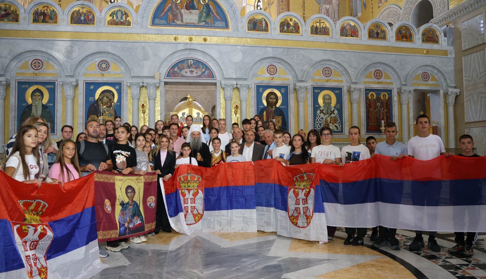 Ђурђевић са патријархом угостила децу из Херцеговине
